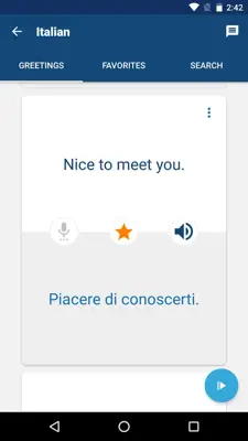 Italian android App screenshot 1