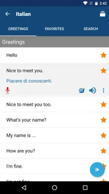 Italian android App screenshot 2